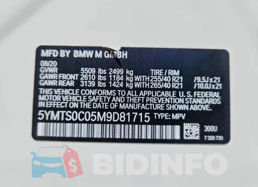 5YMTS0C05M9D81715 Photo# 14