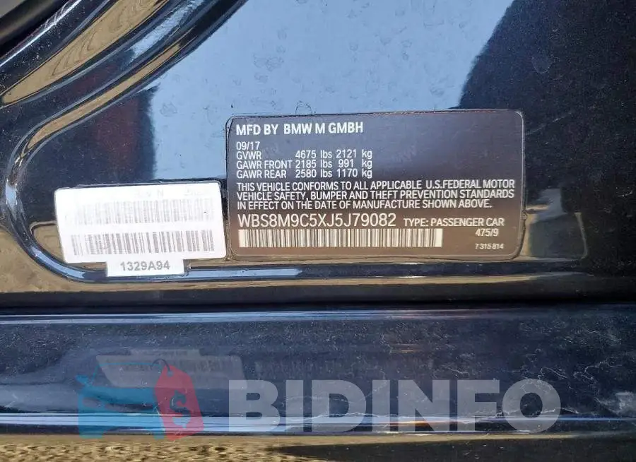 WBS8M9C5XJ5J79082 Photo# 13