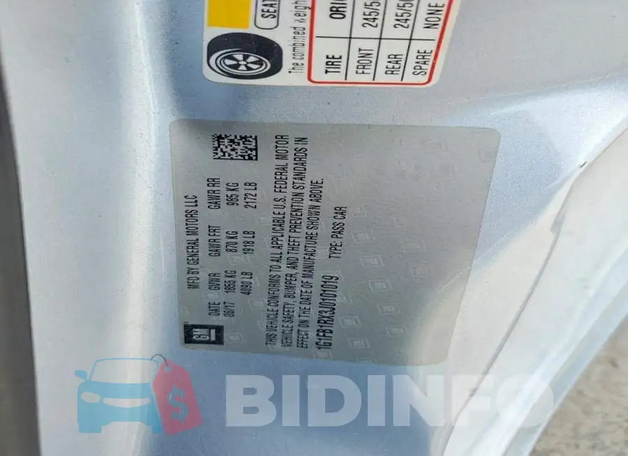 1G1FB1RX3J0101019 Photo# 12