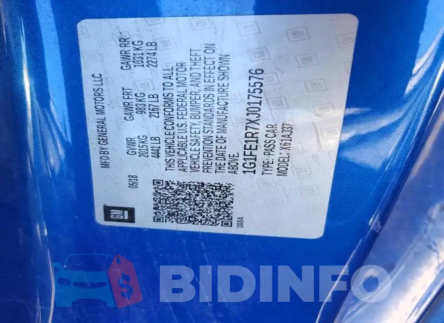 1G1FE1R7XJ0175576 Photo# 12