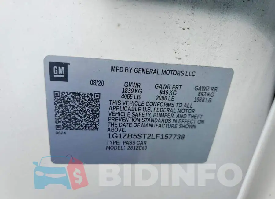 1G1ZB5ST2LF157738 Photo# 12