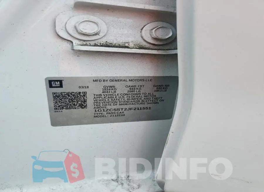 1G1ZC5ST2JF211551 Photo# 12