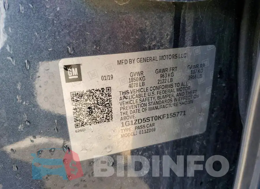 1G1ZD5ST0KF155771 Photo# 12