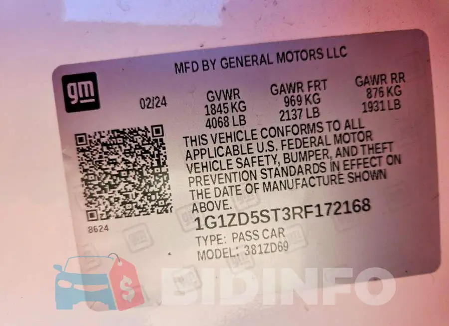 1G1ZD5ST3RF172168 Photo# 13