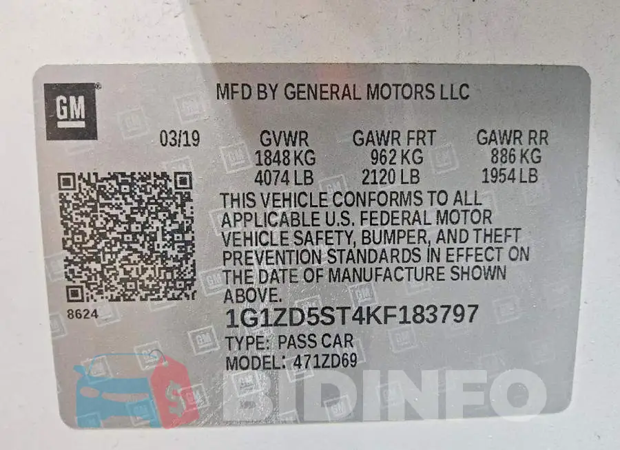1G1ZD5ST4KF183797 Photo# 12