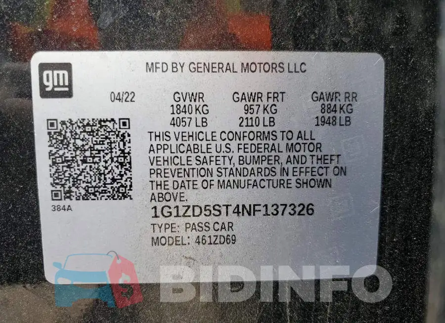 1G1ZD5ST4NF137326 Photo# 12