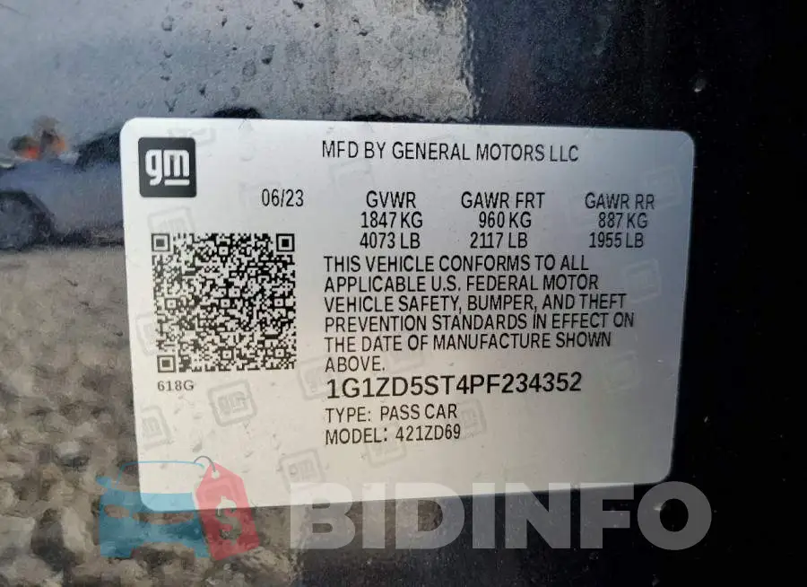 1G1ZD5ST4PF234352 Photo# 13
