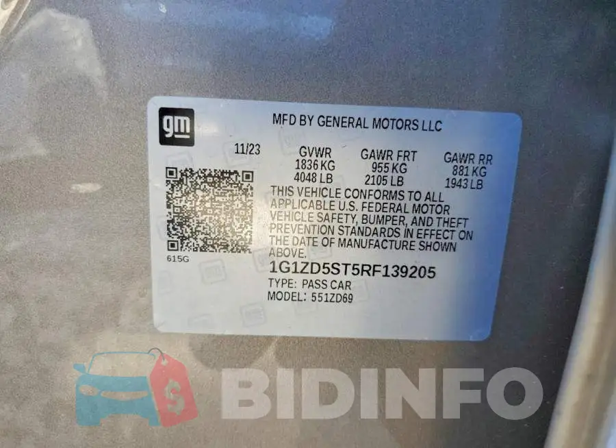 1G1ZD5ST5RF139205 Photo# 13