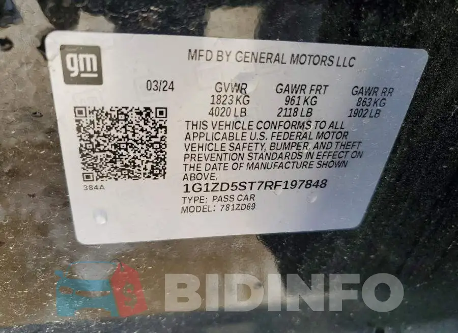 1G1ZD5ST7RF197848 Photo# 12