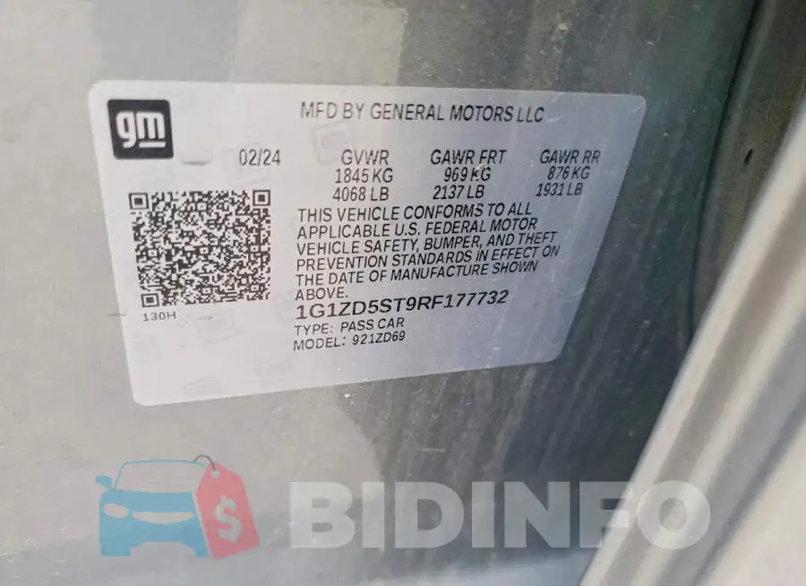 1G1ZD5ST9RF177732 Photo# 12