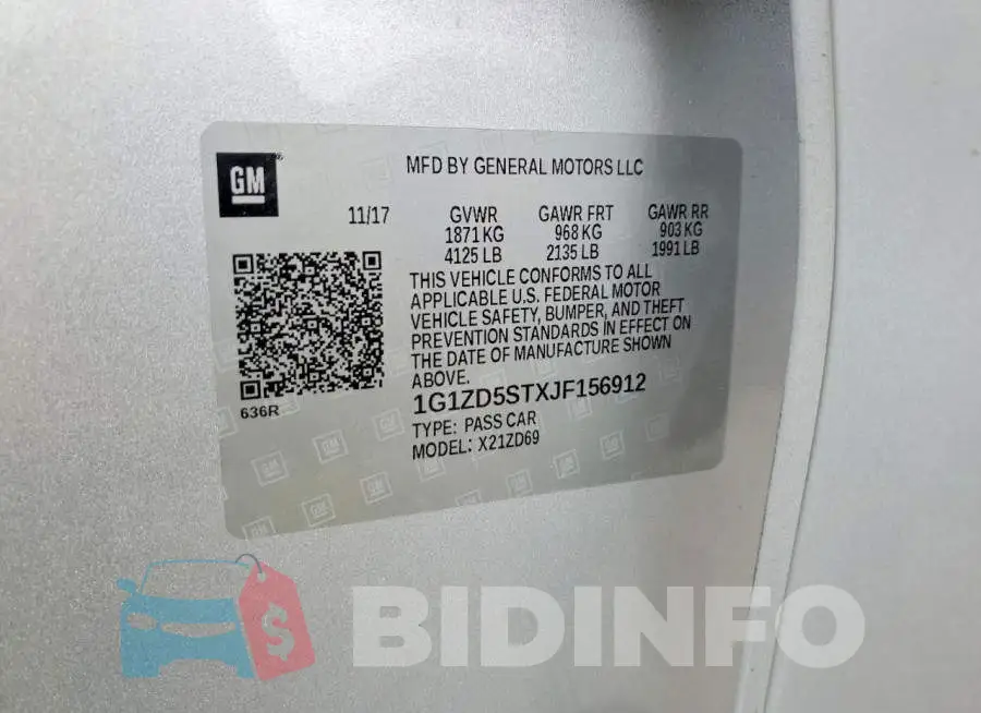 1G1ZD5STXJF156912 Photo# 12