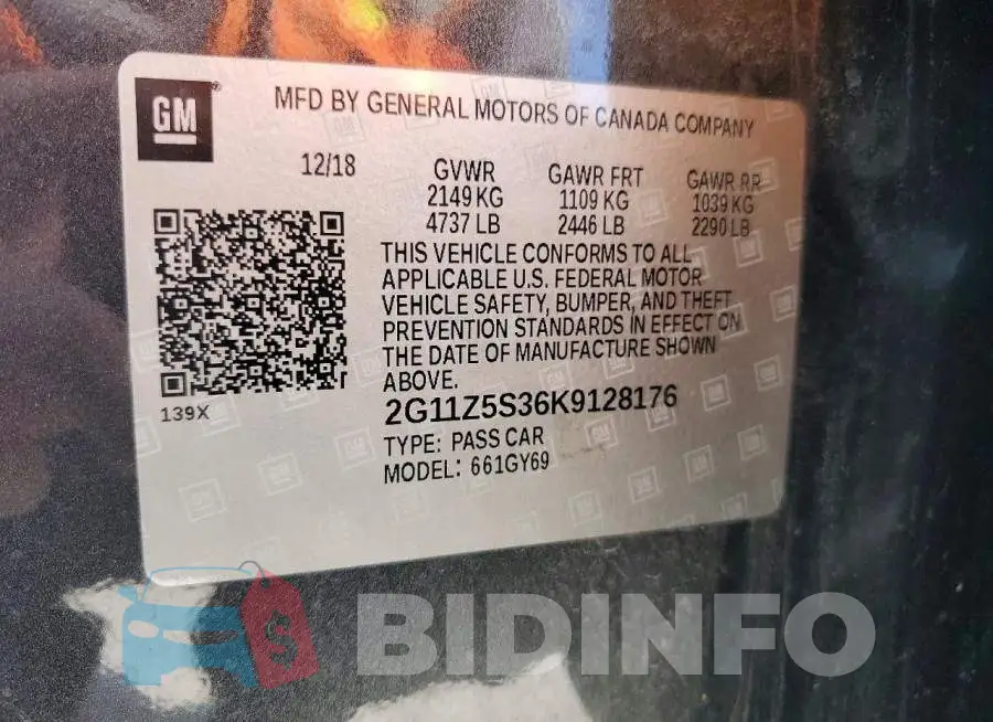 2G11Z5S36K9128176 Photo# 13