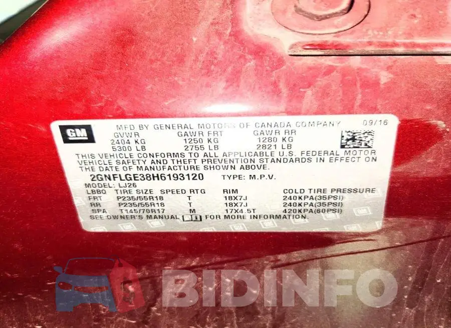 2GNFLGE38H6193120 Photo# 14