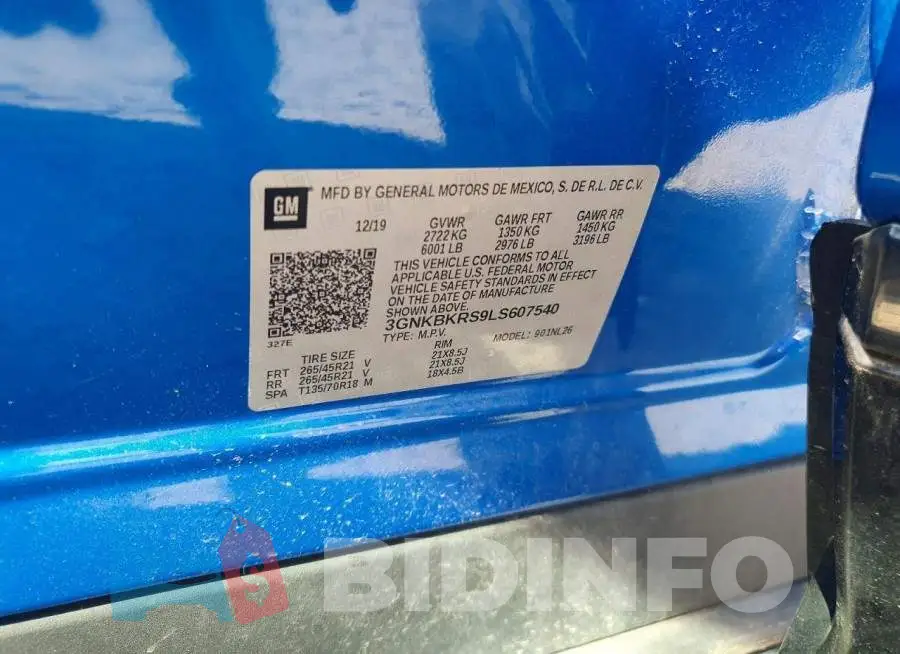 3GNKBKRS9LS607540 Photo# 13