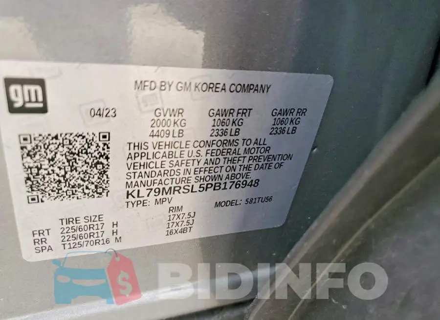 KL79MRSL5PB176948 Photo# 12