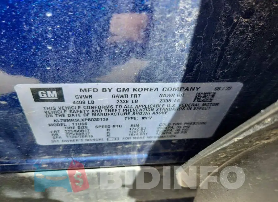 KL79MRSLXPB030139 Photo# 13