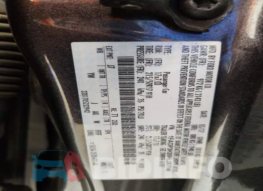 1FADP3H20HL287098 Photo# 12