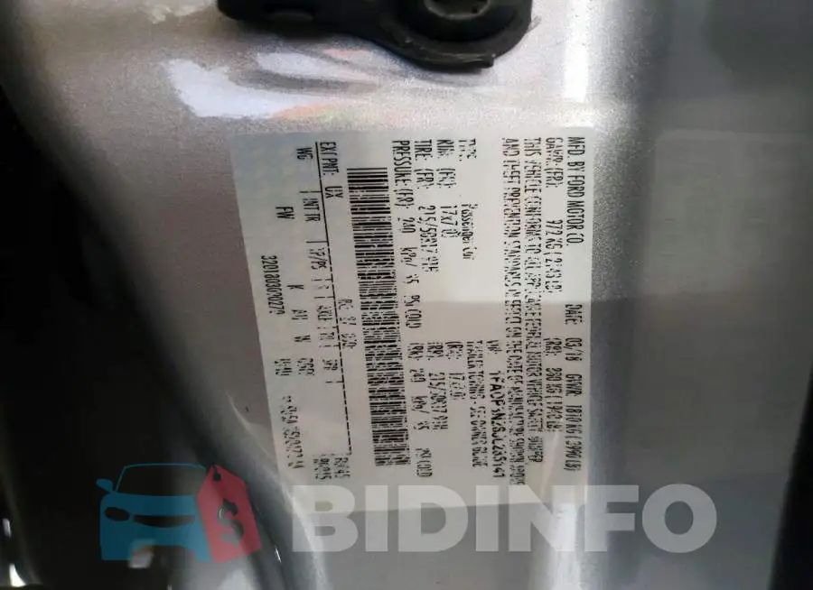 1FADP3N26JL285141 Photo# 12
