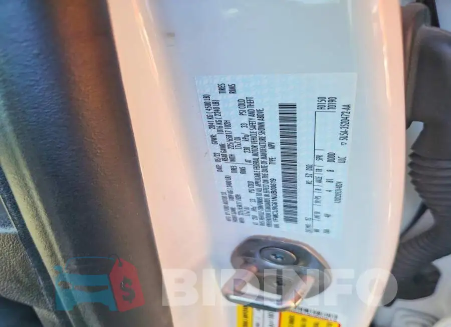 1FMCU9G61NUB00619 Photo# 13
