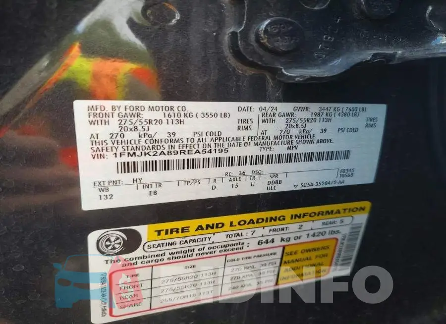 1FMJK2A89REA54195 Photo# 14
