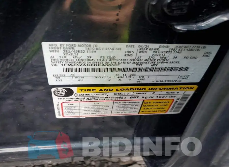 1FMJK2AG6REA66537 Photo# 13