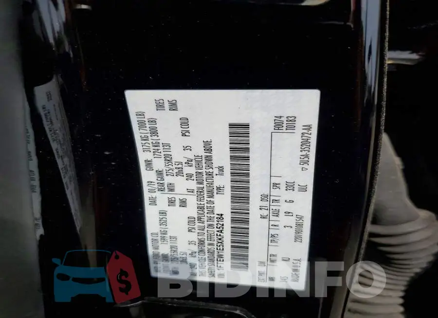1FTEW1E5XKFA52184 Photo# 12