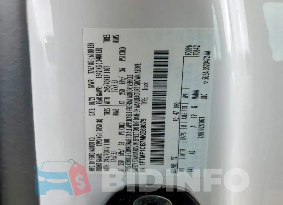 1FTMF1CB7MKE69079 Photo# 12