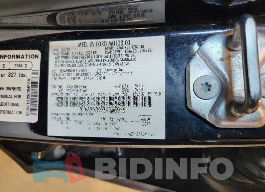 3FA6P0D9XLR175056 Photo# 13