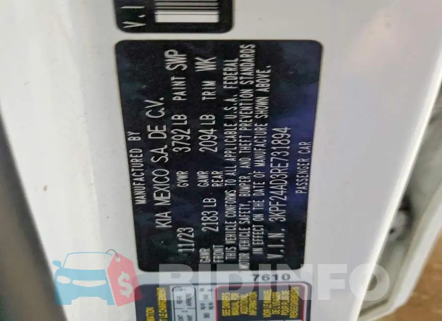 3KPF24AD3RE731894 Photo# 12