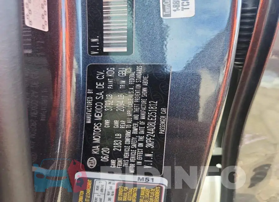 3KPF24AD8LE251812 Photo# 12