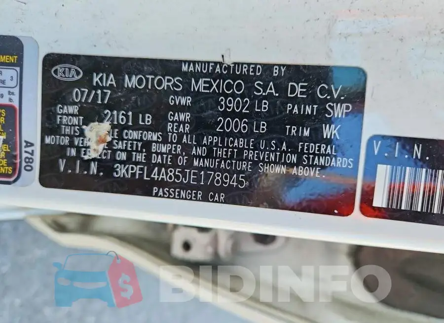 3KPFL4A85JE178945 Photo# 12