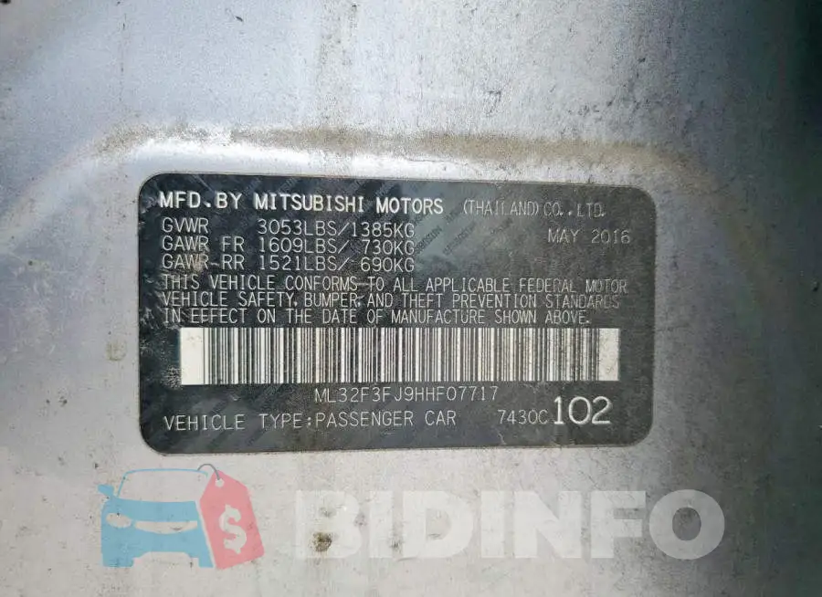 ML32F3FJ9HHF07717 Photo# 13