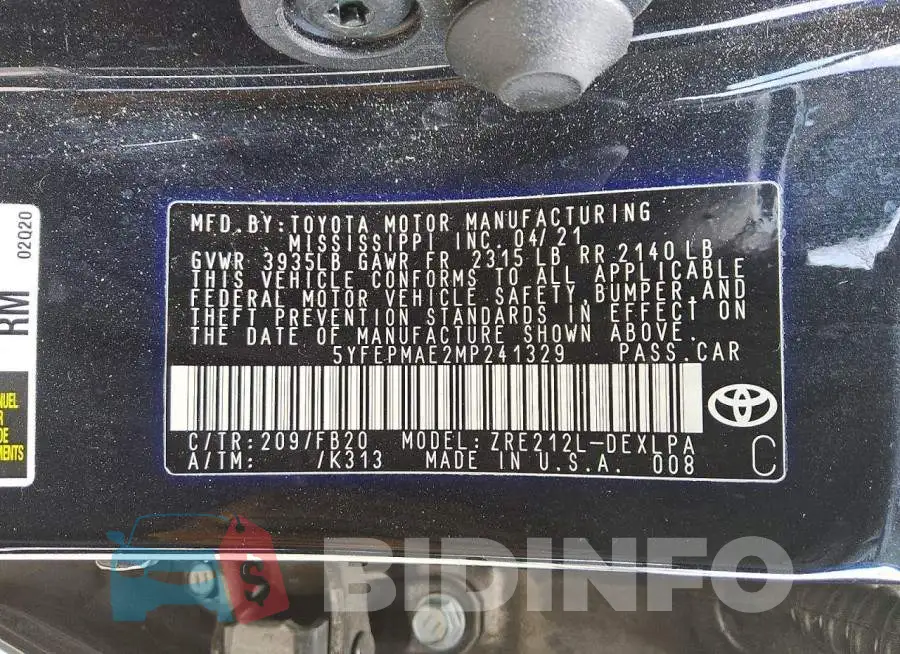 5YFEPMAE2MP241329 Photo# 12
