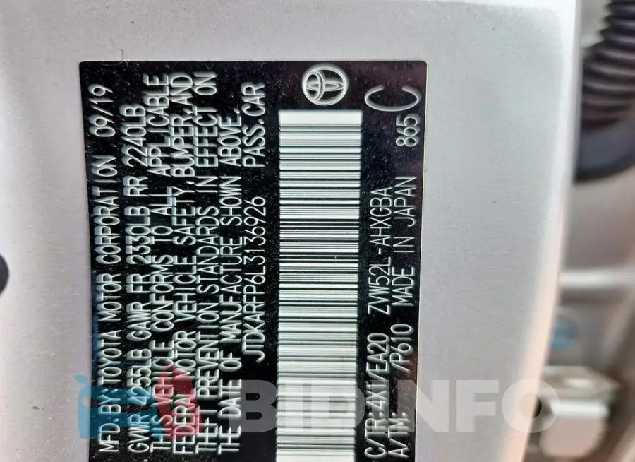 JTDKARFP6L3136926 Photo# 13