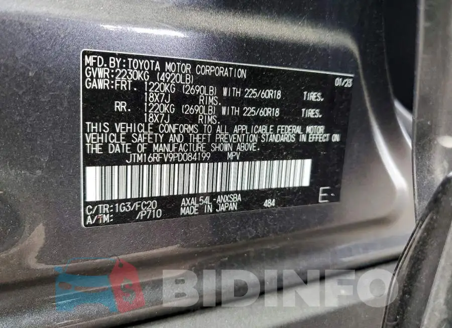 JTM16RFV9PD084199 Photo# 13