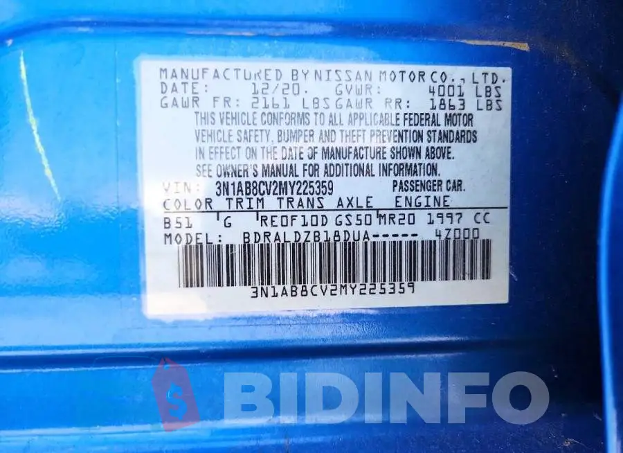 3N1AB8CV2MY225359 Photo# 12
