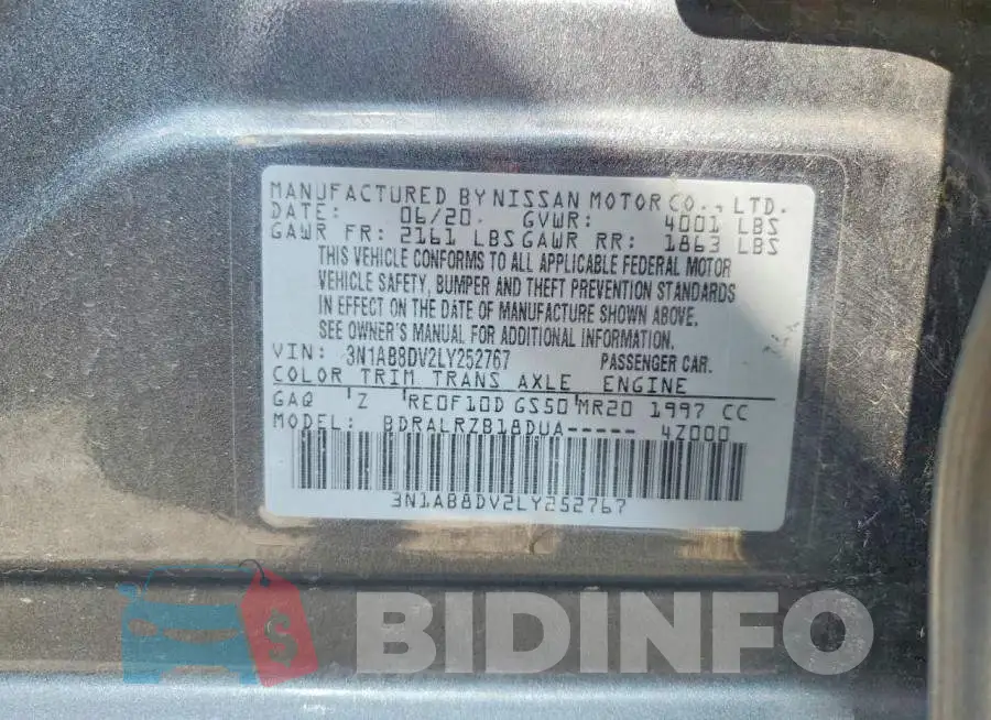 3N1AB8DV2LY252767 Photo# 12