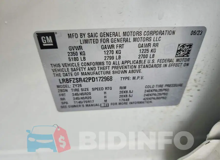 LRBFZSR42PD172968 Photo# 13