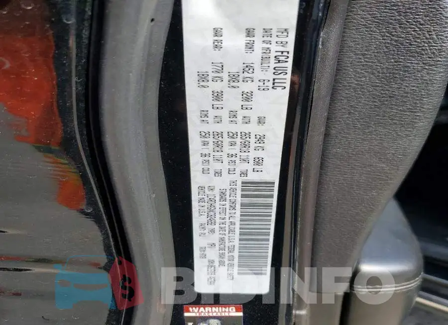 1C4RDHAGXKC824692 Photo# 13
