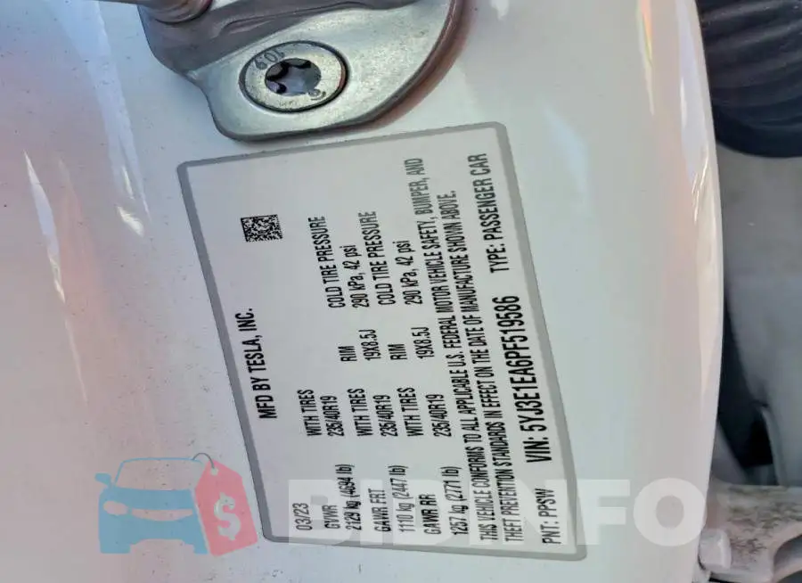 5YJ3E1EA6PF519586 Photo# 12