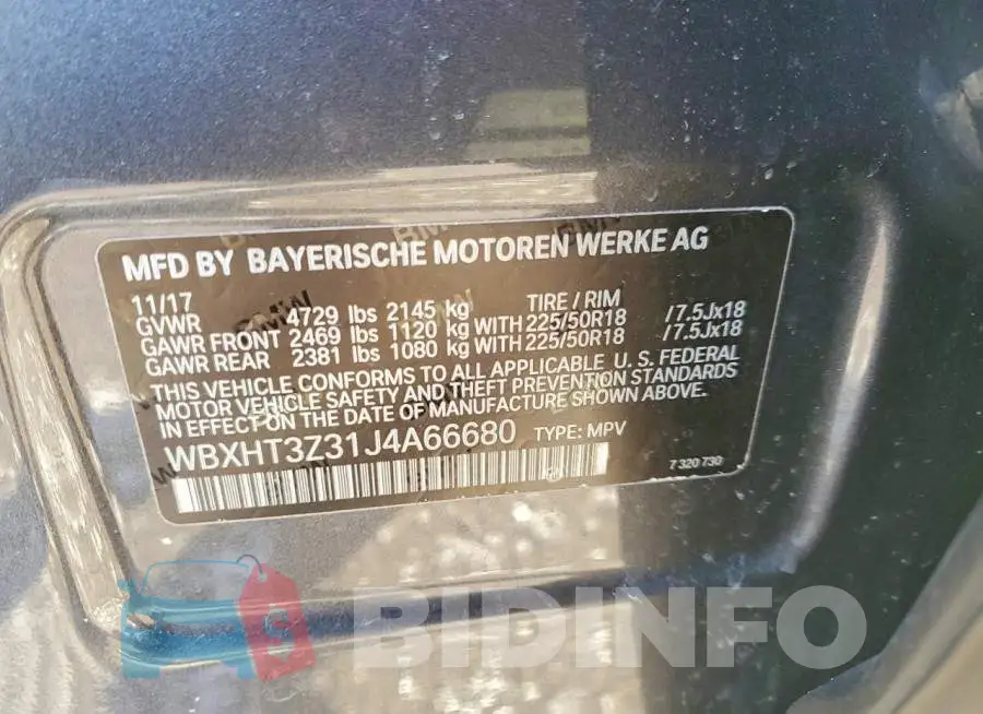 WBXHT3Z31J4A66680 Photo# 13