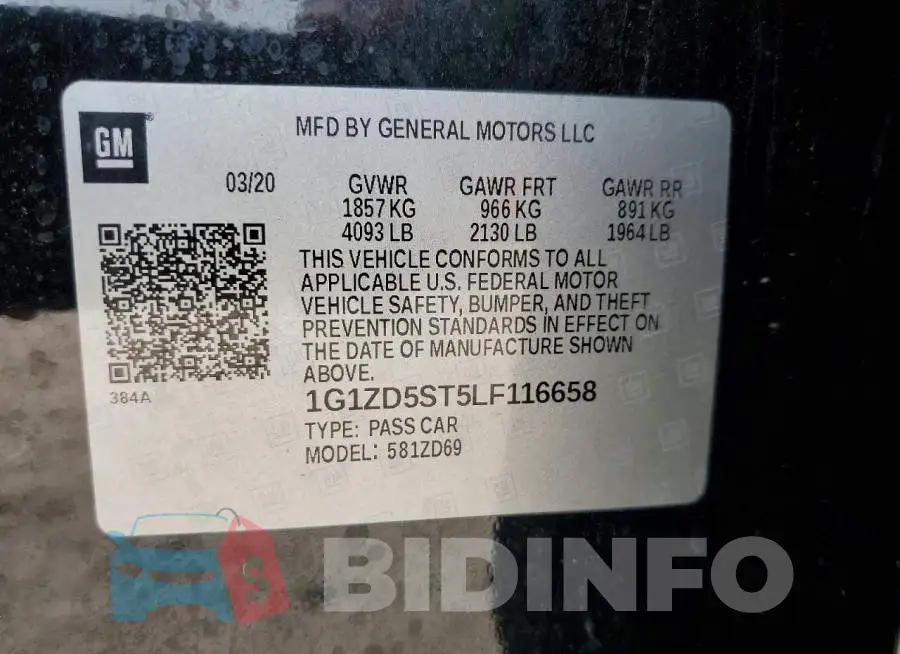 1G1ZD5ST5LF116658 Photo# 12