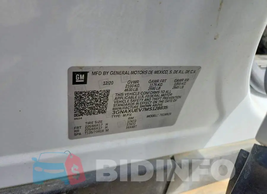 3GNAXUEV7MS128835 Photo# 12