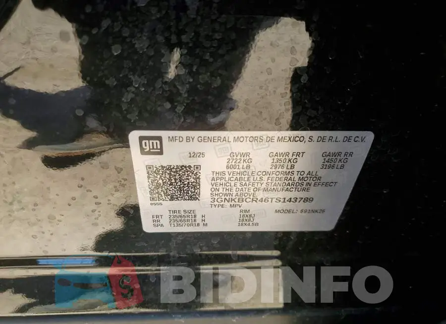 3GNKBCR46TS143789 Photo# 13