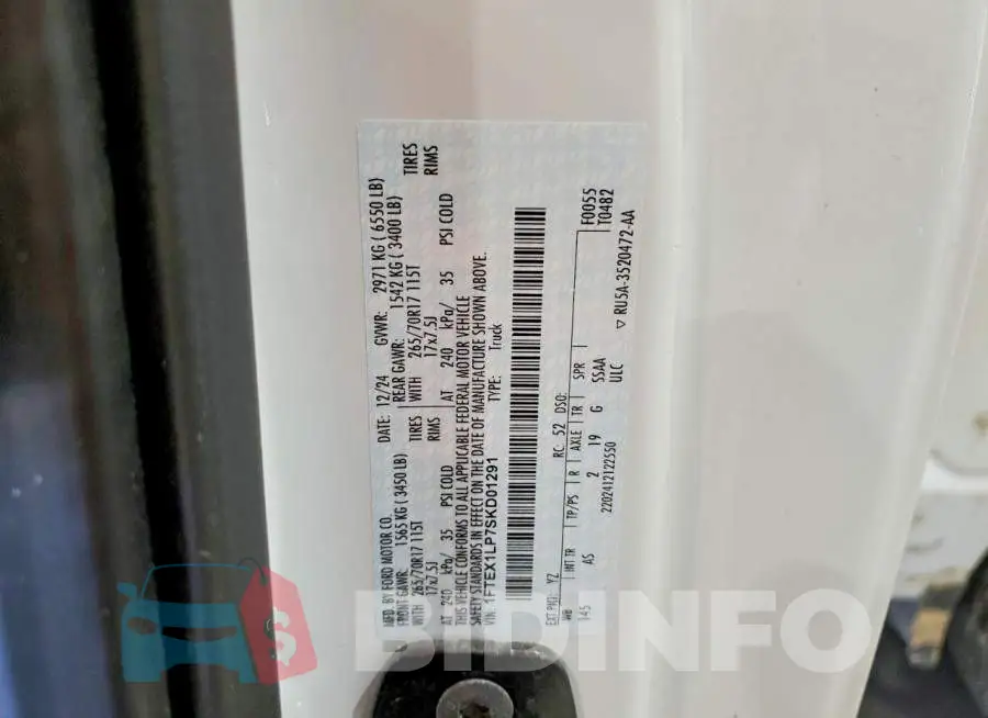 1FTEX1LP7SKD01291 Photo# 12