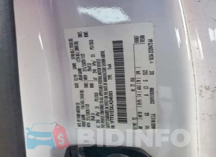 1FTFX1E5XLKD46503 Photo# 12