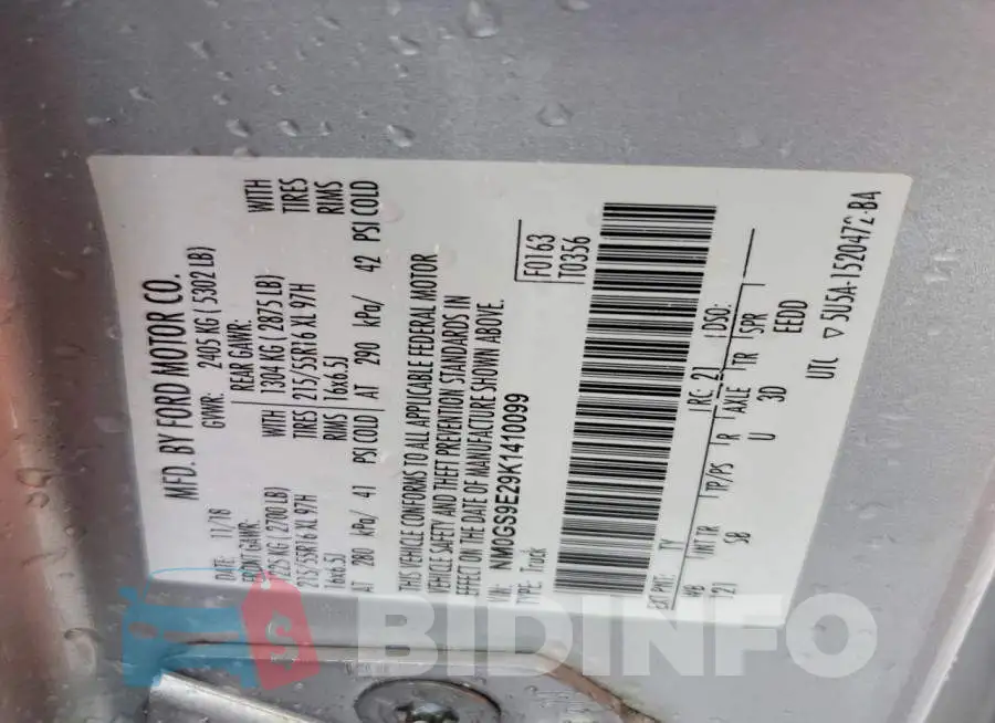 NM0GS9E29K1410099 Photo# 12