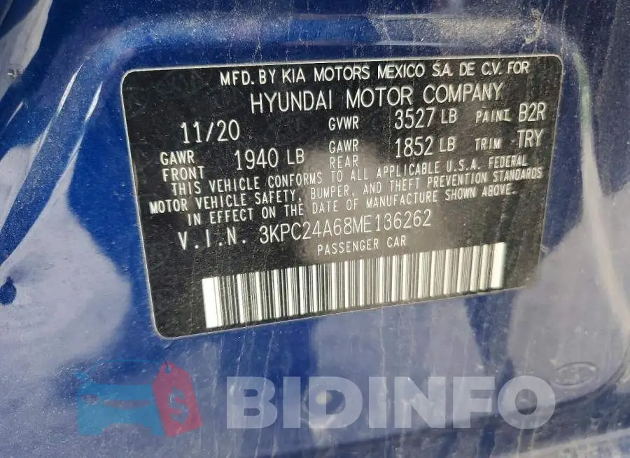 3KPC24A68ME136262 Photo# 12