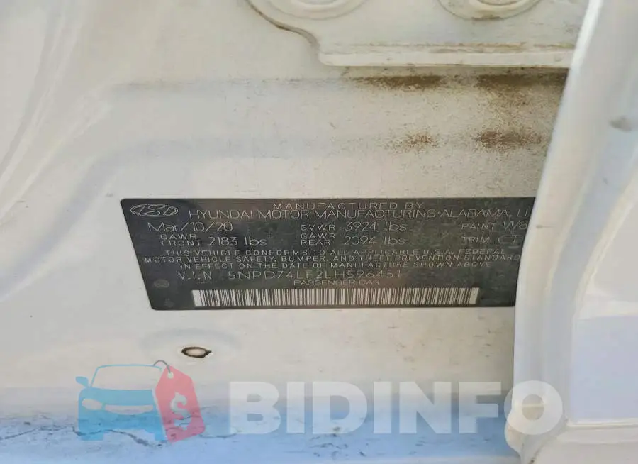 5NPD74LF2LH596451 Photo# 12