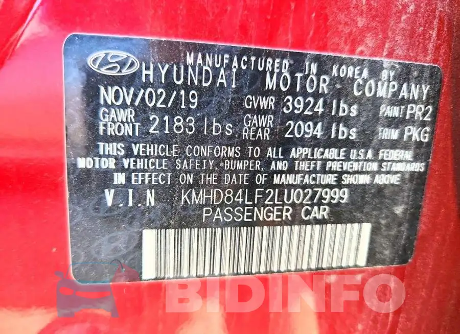 KMHD84LF2LU027999 Photo# 12